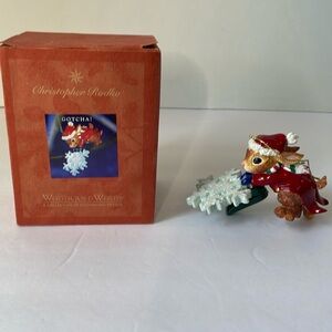 Christopher Radko  Woodlands  Winds Collection Clip On Christmas Ornament 1998
